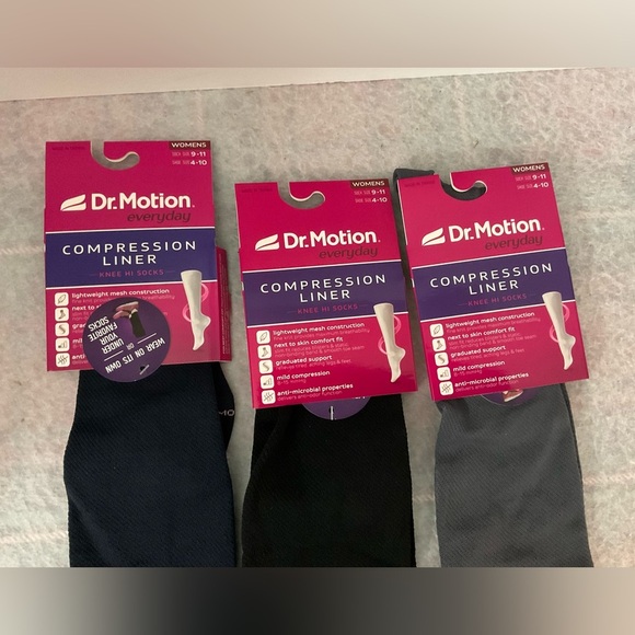 Dr. Motion Set of 3 Everyday Compression Liners - Picture 2 of 5